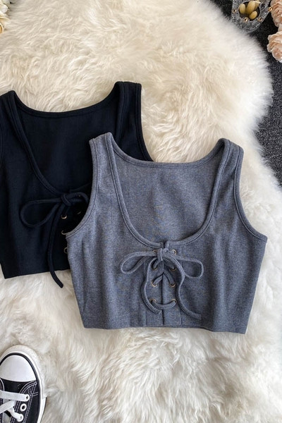 Модерен дамски потник с връзки 