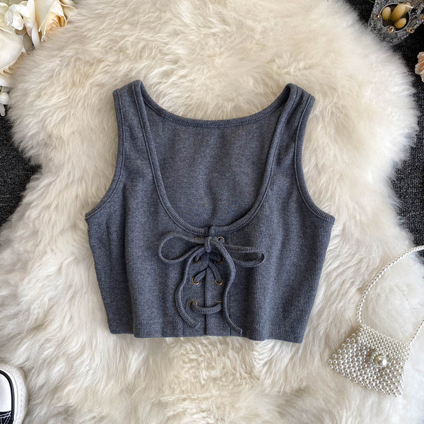 Модерен дамски потник с връзки 