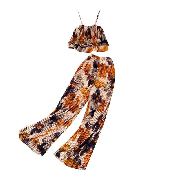 Комплект от две части с флорален принт 