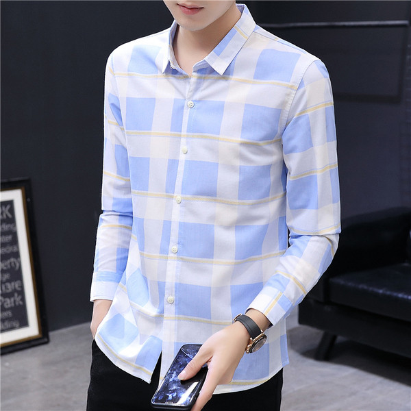 Нов модел карирана риза с дълги ръкави