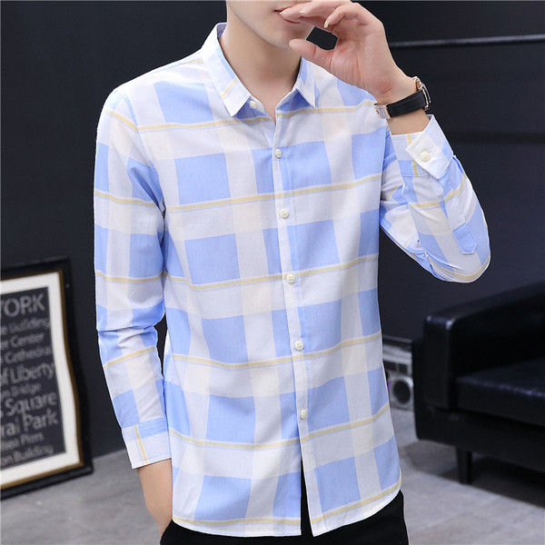 Нов модел карирана риза с дълги ръкави