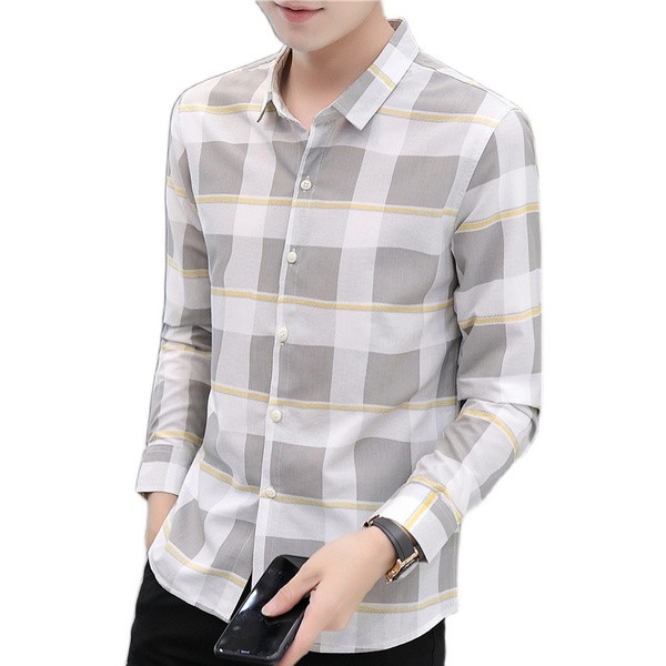 Нов модел карирана риза с дълги ръкави
