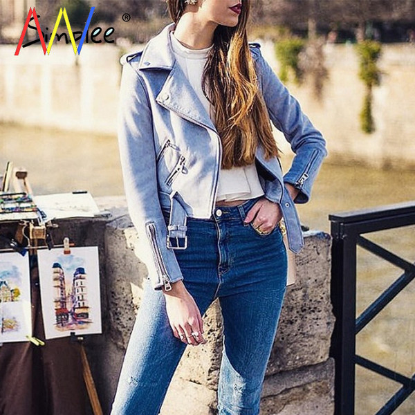 Модерно късо яке тип рокерско от еко кожа