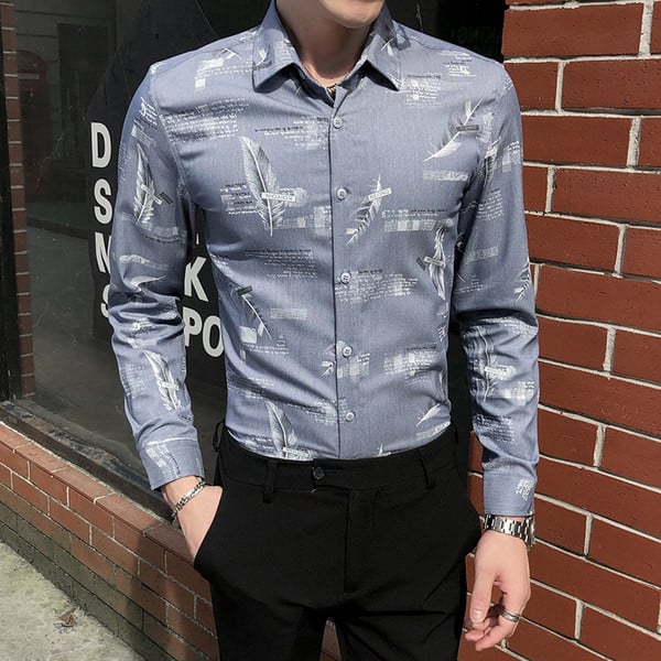 Elegantna muška košulja Slim model s klasičnim ovratnikom i gumbima