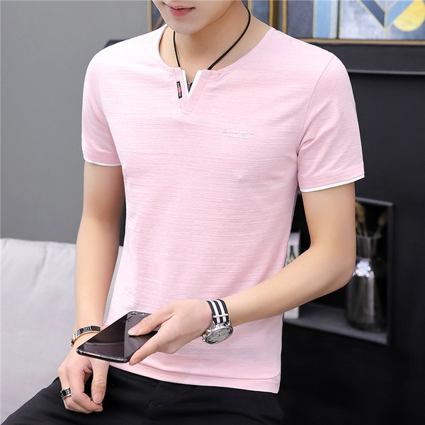 Ležerna muška majica s okruglim izrezom i kratkim rukavima