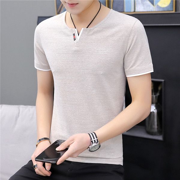 Ležerna muška majica s okruglim izrezom i kratkim rukavima