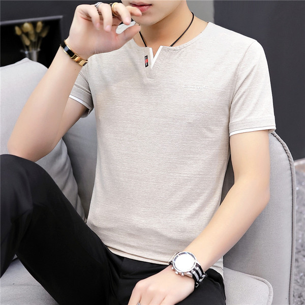 Ležerna muška majica s okruglim izrezom i kratkim rukavima