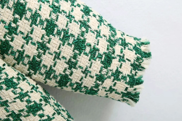 Moderna ženska karirana košulja sa džepovima