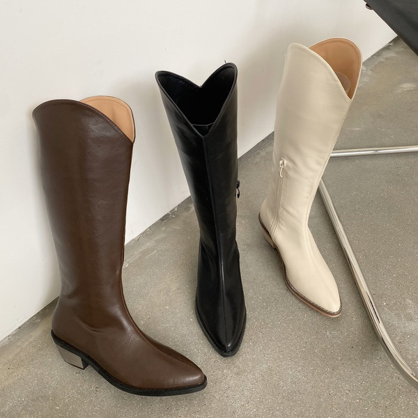 Visoke kaubojske čizme od eko kože