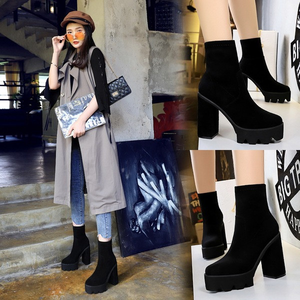 NOVI model ženskih čizama od eko brušene kože u crnoj boji