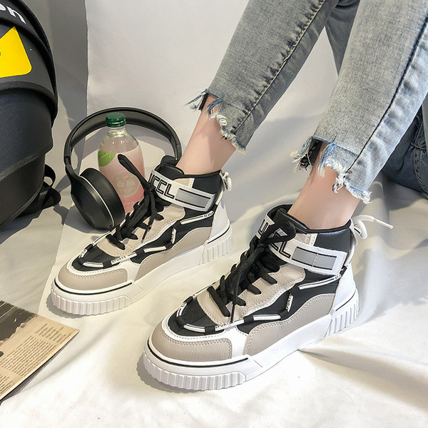 Šarene ženske kožne tenisice s ravnim potplatom