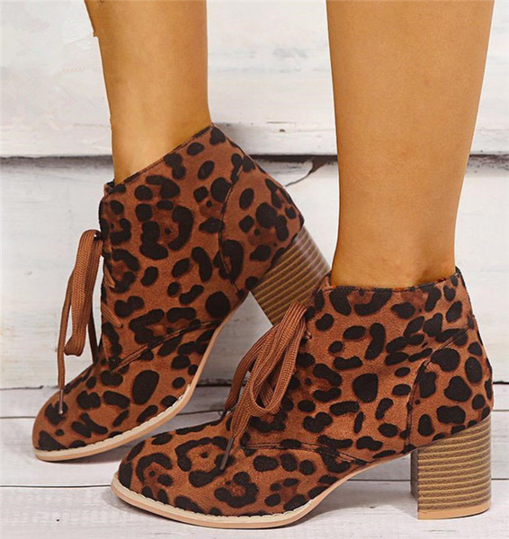 Ženske čizme na vezice i nisku petu od eko brušene kože