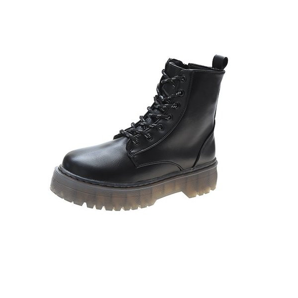 Ženske moderne čizme od eko kože na vezice