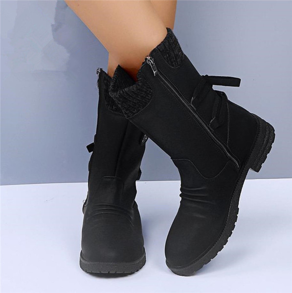 Naiste sügis-talvised saapad luku ja paeltega