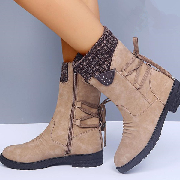 Naiste sügis-talvised saapad luku ja paeltega