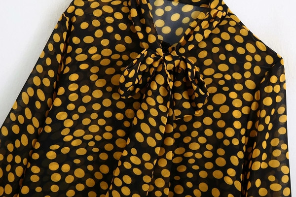 Uut mudelit lipsudega täppidega naistesärk