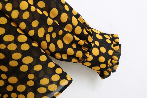 Uut mudelit lipsudega täppidega naistesärk