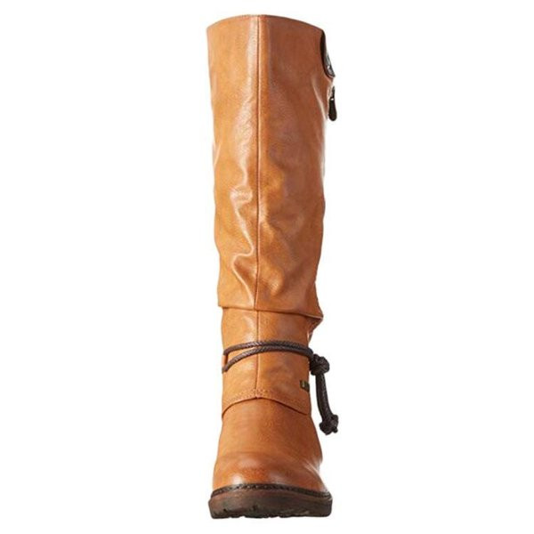 Naiste pikad paelte ja lukuga saapad