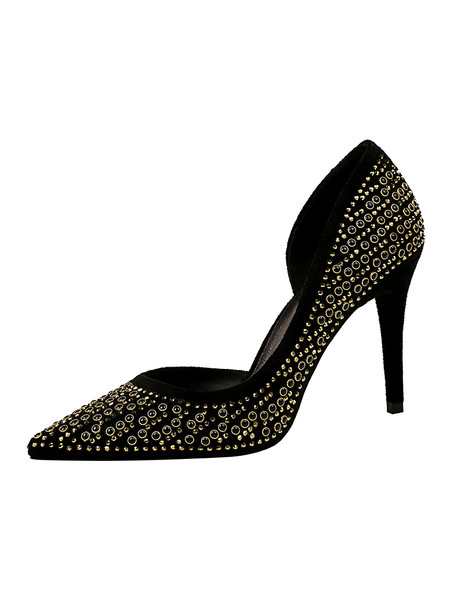 UUS mudel elegantsete kivikestega naiste kõrge kontsaga kingad