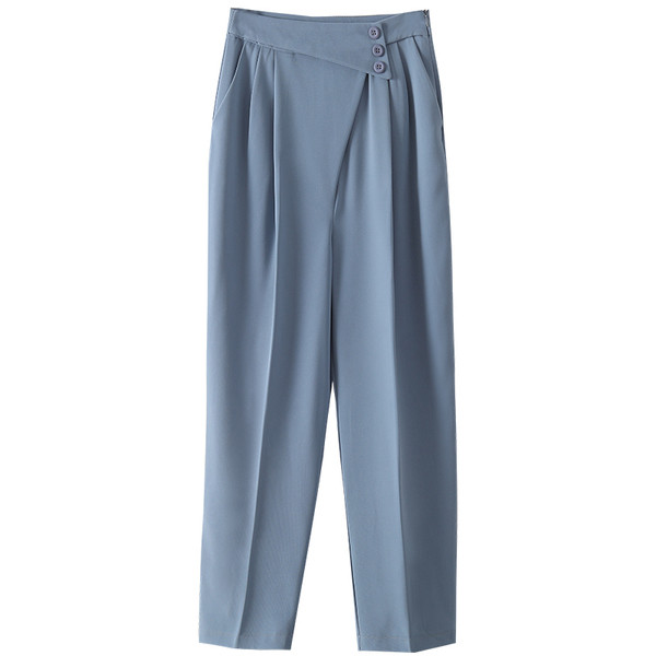 Moodsad kõrge vöökohaga naiste püksid – sirge mudel