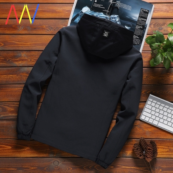 Igapäevane tõmblukkude ja kapuutsiga meeste jope