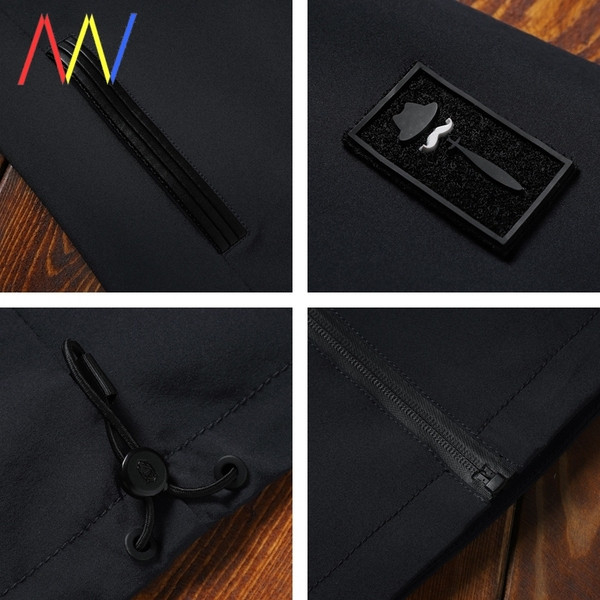 Igapäevane tõmblukkude ja kapuutsiga meeste jope