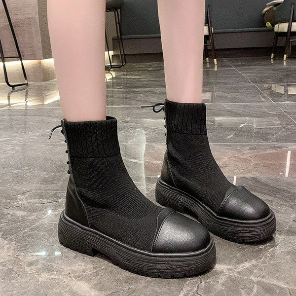 Naiste vabaaja saapad tekstiilist, paeltega