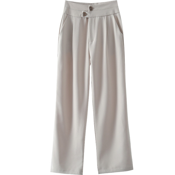 Uus kõrge vöökohaga naiste pükste mudel - sirge mudel