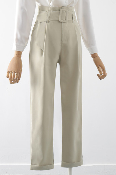 Új modell női nadrág övvel - magas derék