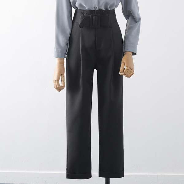 Új modell női nadrág övvel - magas derék