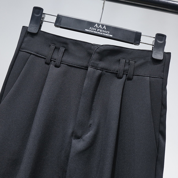 Női hosszú nadrág magas derékkal - egyenes modell