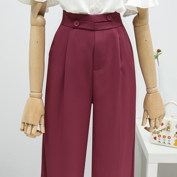 Új modell női nadrág magas derékkal - széles modell