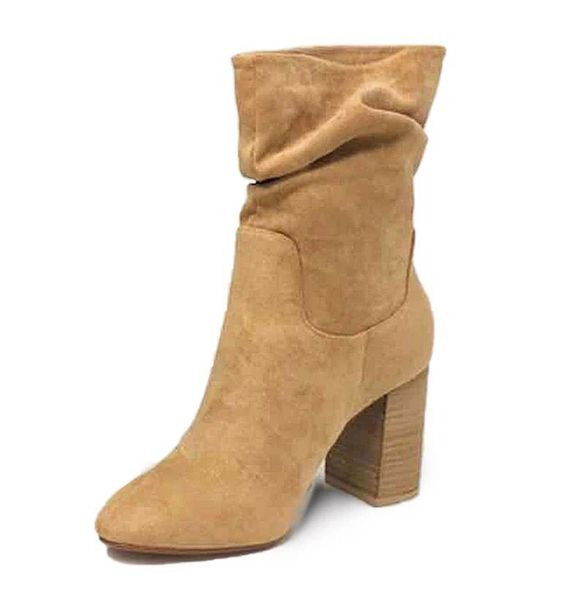 Új modell eco velúr csizma vastag sarokkal