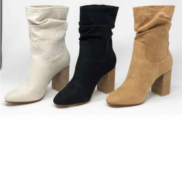 Új modell eco velúr csizma vastag sarokkal