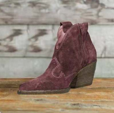 Νέο μοντέλο γυναικείες μπότες eco suede - μυτερό μοντέλο