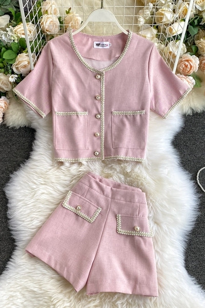 Retro női blúz és nadrág szett