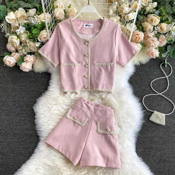 Retro női blúz és nadrág szett