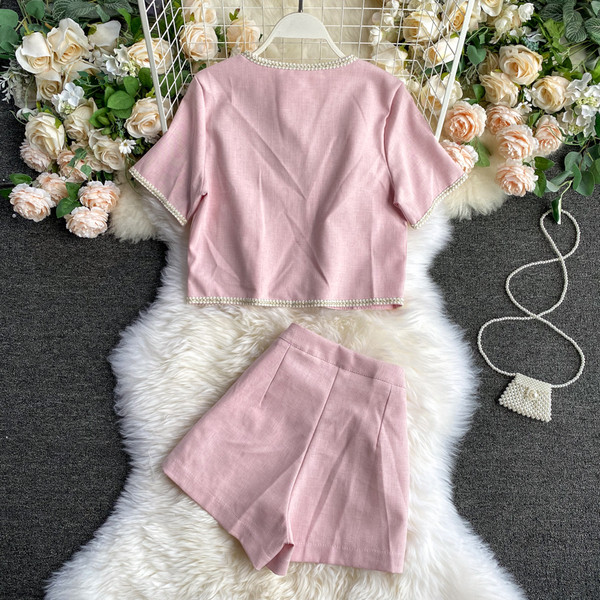 Retro női blúz és nadrág szett