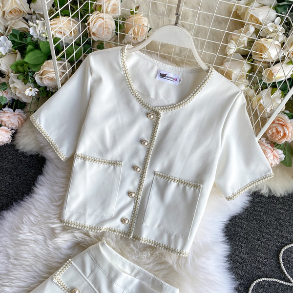 Retro női blúz és nadrág szett