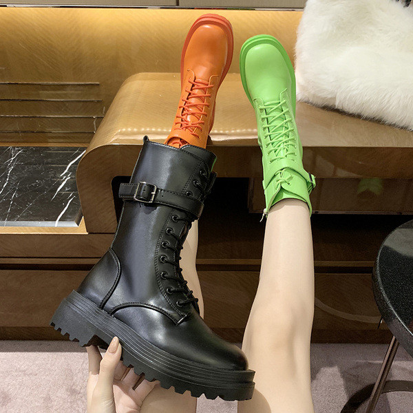 Bőr női őszi-téli csizma