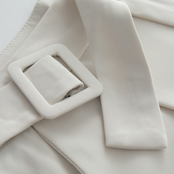 Alkalmi női nadrág övvel - egyenes modell