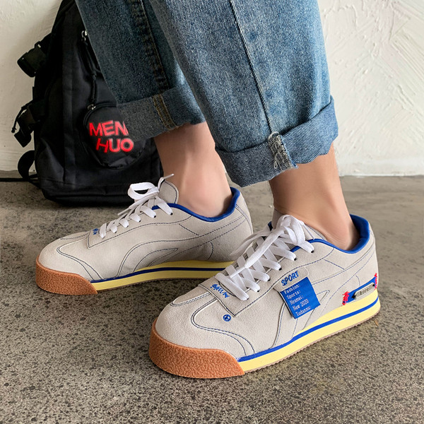 Új modell férfi cipők fűzős - retro stílusú