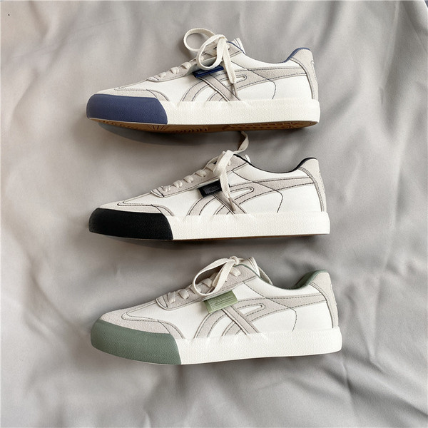 Eco velúrból készült lezser férfi tornacipő lapos talppal