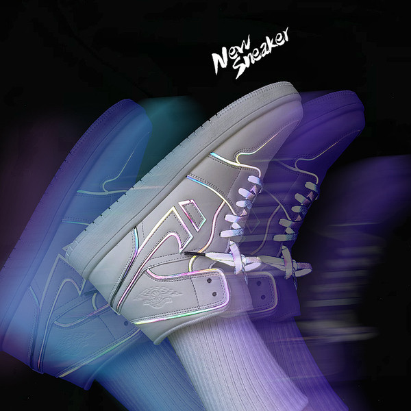 Férfi sportcipő fényvisszaverő csíkokkal - két modell