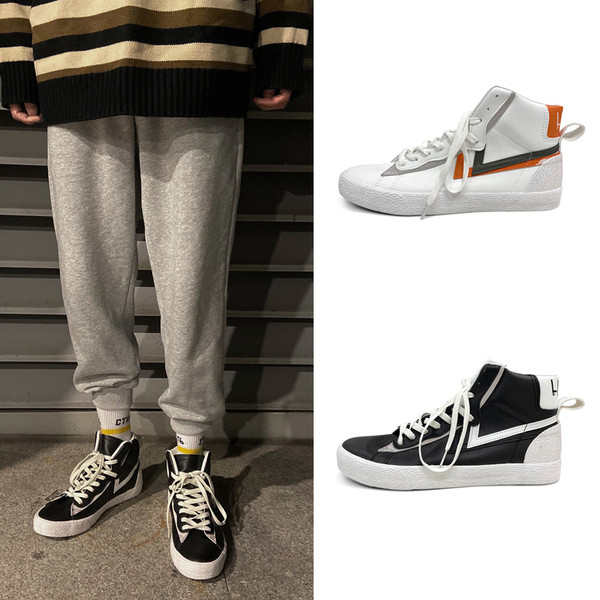 Öko bőrből készült, fűzős férfi tornacipő új modellje