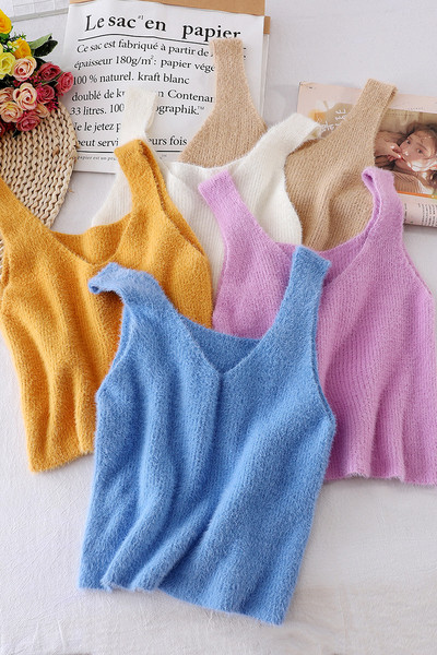 Új modell kötött női felső, széles pántokkal