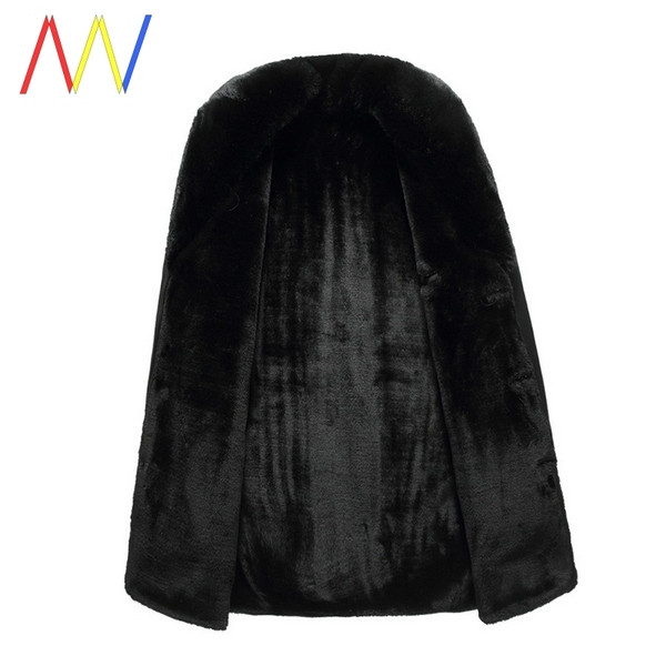 Férfi télikabát eko bőrből és pehelyből