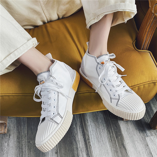 Férfi textil tornacipő fűzős, lapos talppal