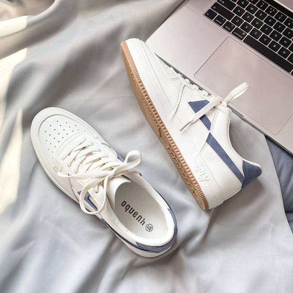 Férfi műbőr tornacipő fűzővel