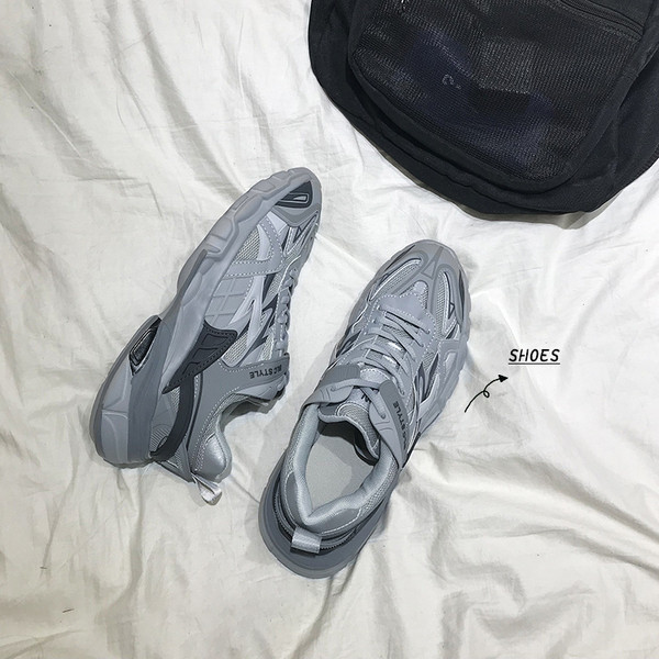 Férfi sportcipő fűzővel - retro stílusú